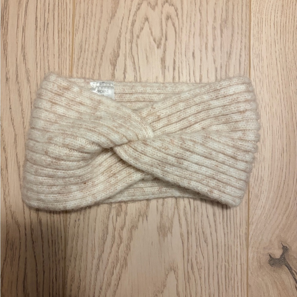 Ardene Cream Knit Twisted Headband Ear Warmer - One Size